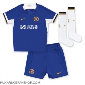 Koszulka piłkarska Chelsea Raheem Sterling #7 Strój Domowy dla dzieci 2023-24 tanio Krótki Rękaw (+ Krótkie spodenki)